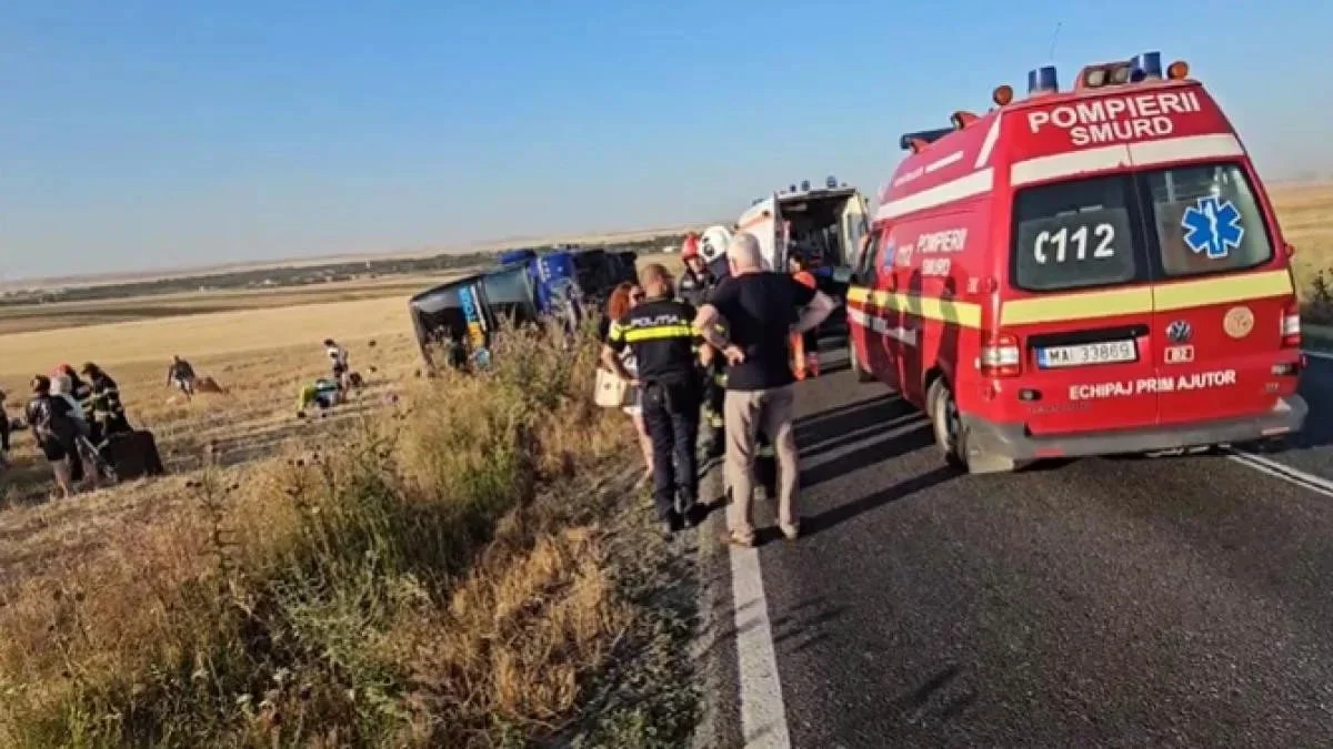 У Румунії перекинувся автобус з 55 українцями, серед яких були діти — місцеві ЗМІ